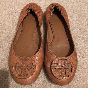 Tan Tory Burch flats